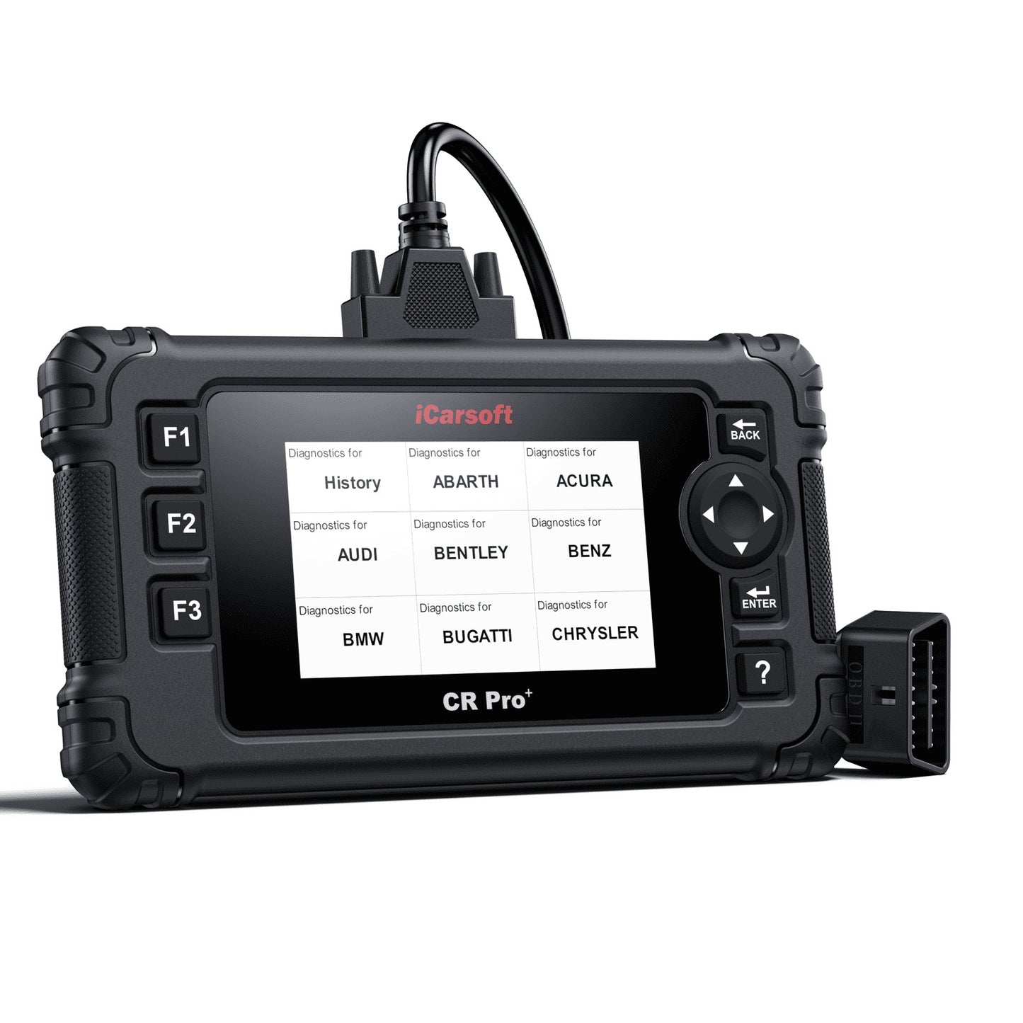iCARSOFT OBD2 DIAGNOSEGERÄT UNIVERSAL SCANNER CR PRO+ PLUS kompatibel mit VW BMW Mercedes Opel uvw. inkl. kostenlose Updates