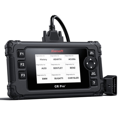 iCARSOFT OBD2 DIAGNOSEGERÄT UNIVERSAL SCANNER CR PRO+ PLUS kompatibel mit VW BMW Mercedes Opel uvw. inkl. kostenlose Updates