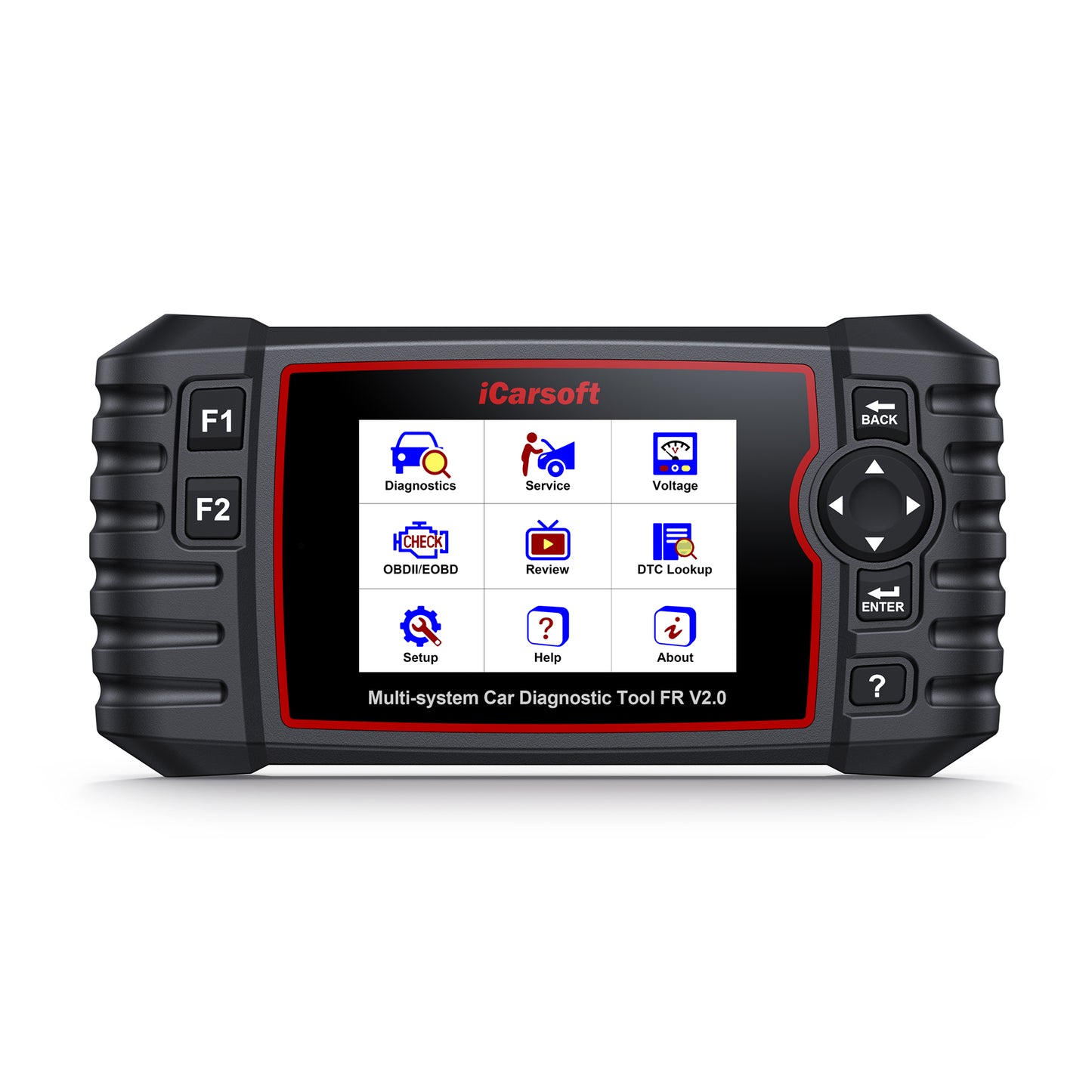 iCARSOFT OBD2 DIAGNOSEGERÄT SCANNER FR V 2.0 kompatibel mit Citroen Peugeot Renault Dacia inkl. kostenlose Updates