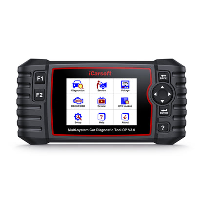 iCARSOFT OBD2 DIAGNOSEGERÄT SCANNER OP V 3.0 kompatibel mit Opel Vauxhall inkl. kostenlose Updates