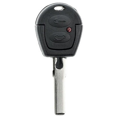 Auto Schlüssel Funk Fernbedienung 1x Gehäuse 2 Tasten + 1x Rohling HU66 kompatibel mit VW SEAT Skoda