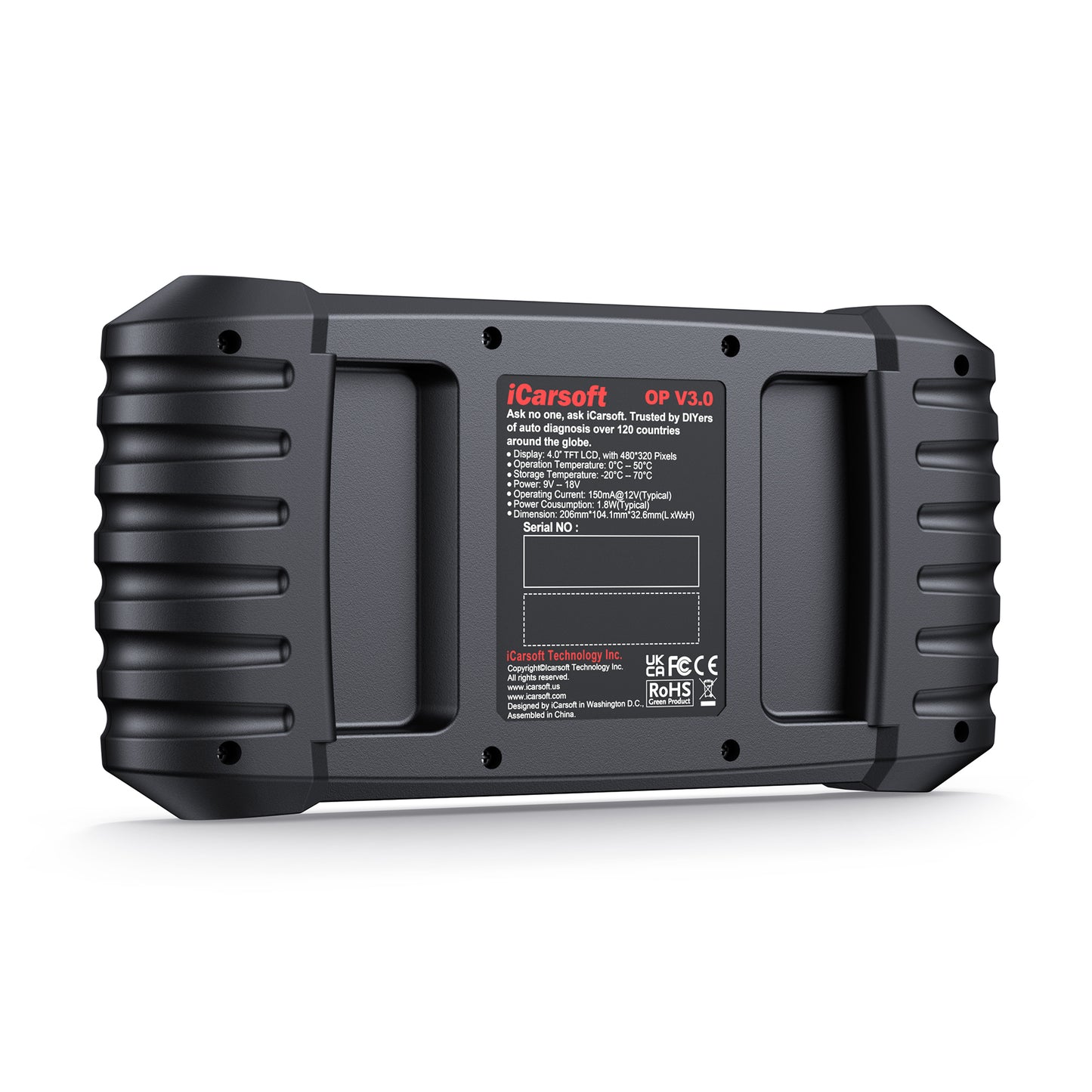 iCARSOFT OBD2 DIAGNOSEGERÄT SCANNER OP V 3.0 kompatibel mit Opel Vauxhall inkl. kostenlose Updates