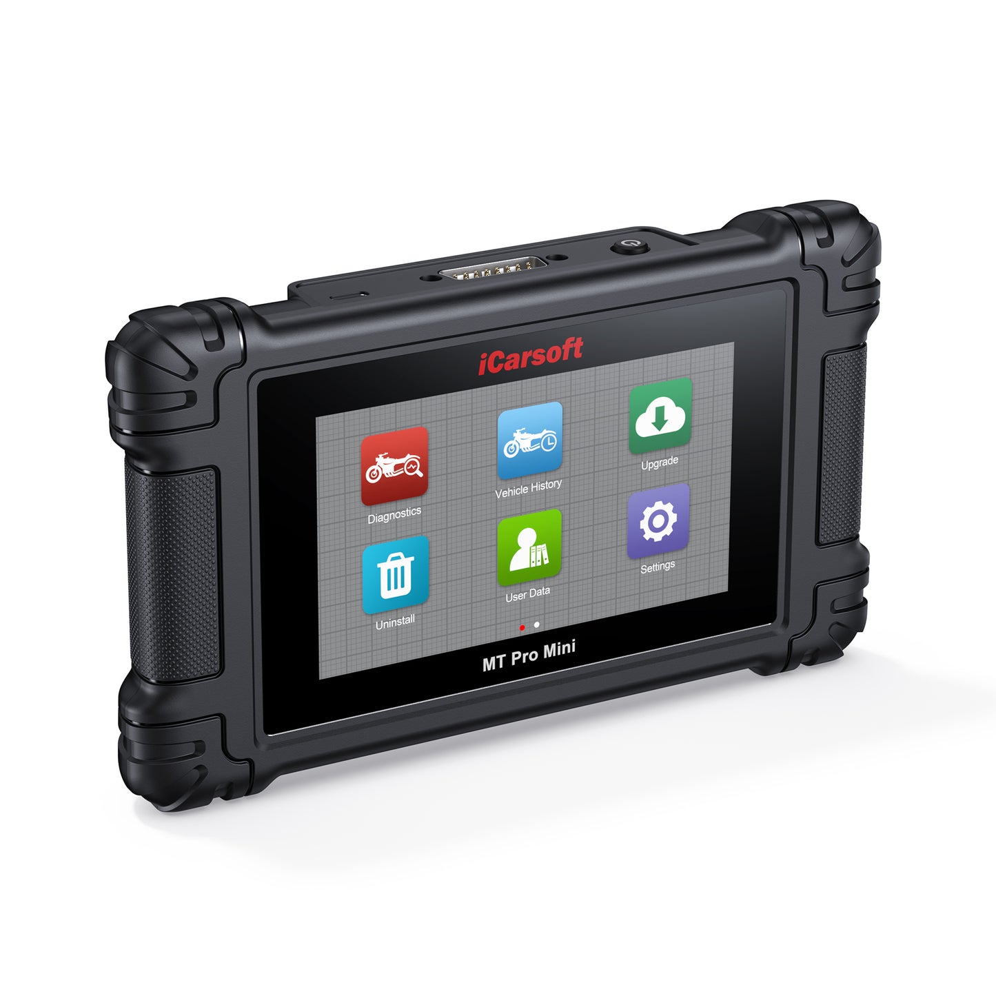 iCarsoft MT PRO Mini OBD2 UNIVERSAL Diagnosegerät kompatibel mit 20+ Motorrad Motor Roller ATV Marken inkl. aller Adapter & kostenlose Updates