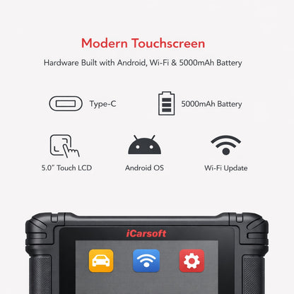 iCarsoft FR V4.0 OBD2 Diagnosegerät kompatibel mit Peugeot Citroen Renault Fiat Alfa Lancia Dacia – Profi-Scanner mit CAN-FD, DoIP inkl. Updates