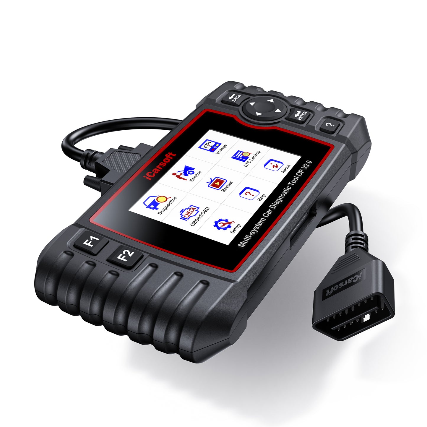 iCARSOFT OBD2 DIAGNOSEGERÄT SCANNER OP V 2.0 kompatibel mit Opel Vauxhall inkl. kostenlose Updates