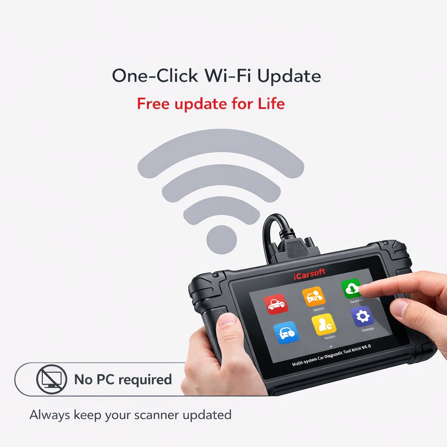 iCarsoft FR V4.0 OBD2 Diagnosegerät kompatibel mit Peugeot Citroen Renault Fiat Alfa Lancia Dacia – Profi-Scanner mit CAN-FD, DoIP inkl. Updates