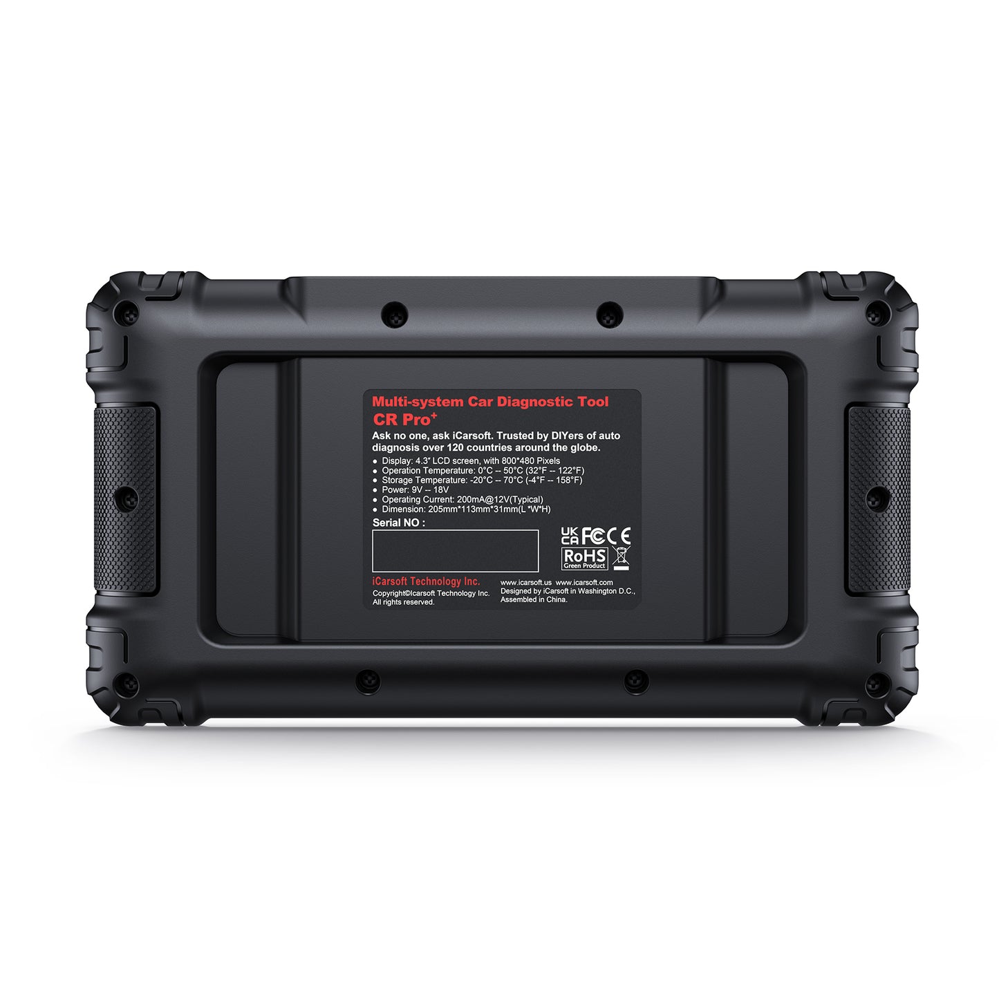 iCARSOFT OBD2 DIAGNOSEGERÄT UNIVERSAL SCANNER CR PRO+ PLUS kompatibel mit VW BMW Mercedes Opel uvw. inkl. kostenlose Updates