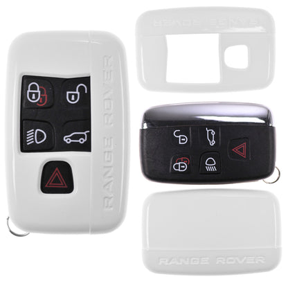 Auto Schlüssel Kunststoff Hülle ABS Plastik Schutz Cover Weiß kompatibel mit Land Rover Range Rover Evoque KEYLESS SMARTKEY