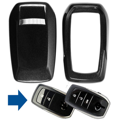 Auto Schlüssel Kunststoff Hülle ABS Plastik Schutz Cover Schwarz kompatibel mit Toyota RAV4 Corolla Avensis KEYLESS SMARTKEY