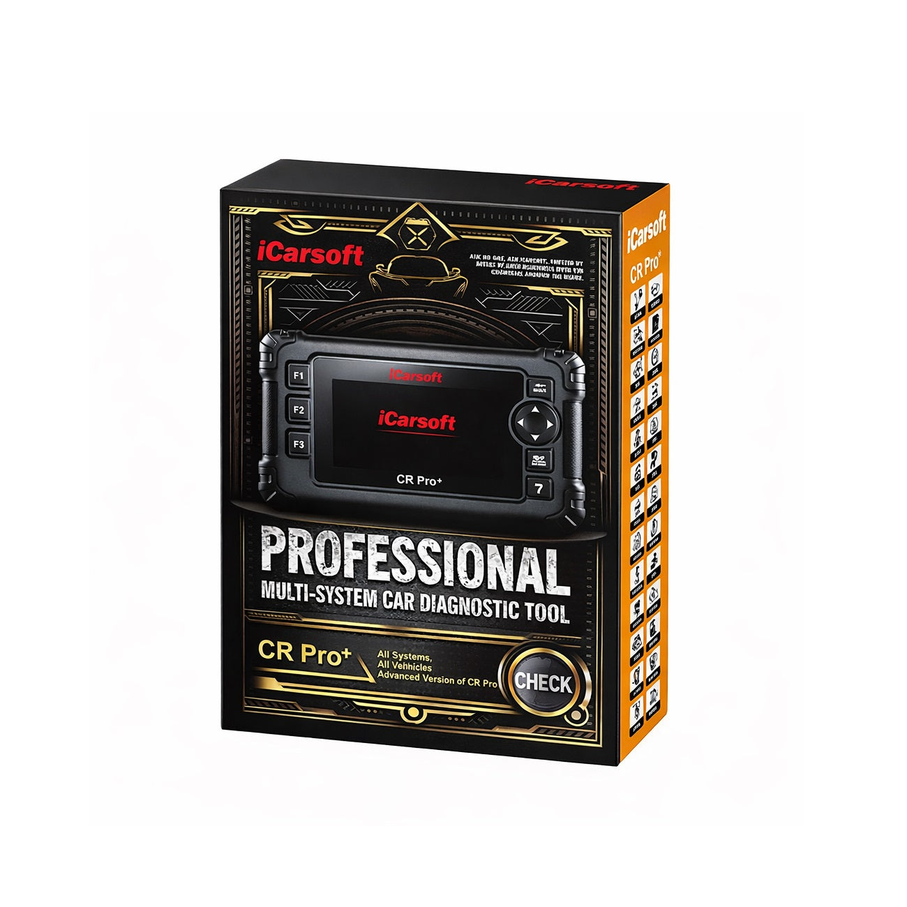 iCARSOFT OBD2 DIAGNOSEGERÄT UNIVERSAL SCANNER CR PRO+ PLUS kompatibel mit VW BMW Mercedes Opel uvw. inkl. kostenlose Updates