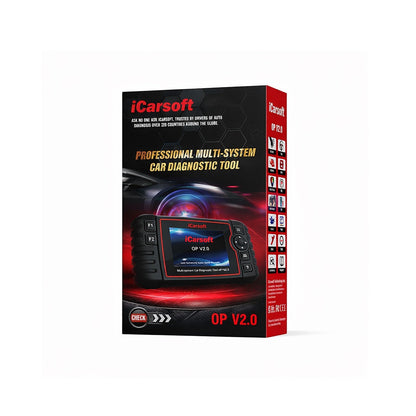 iCARSOFT OBD2 DIAGNOSEGERÄT SCANNER OP V 2.0 kompatibel mit Opel Vauxhall inkl. kostenlose Updates