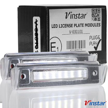 Vinstar LED Kennzeichenbeleuchtung kompatibel mit SL R129 89-01 E-Klasse S124 85-96