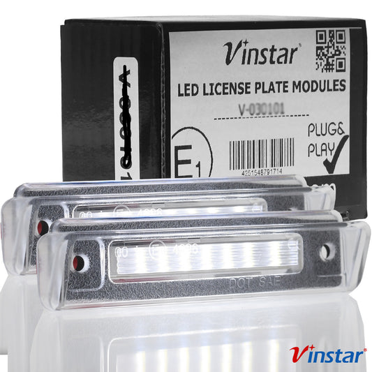 Vinstar LED Kennzeichenbeleuchtung kompatibel mit SL R129 89-01 E-Klasse S124 85-96