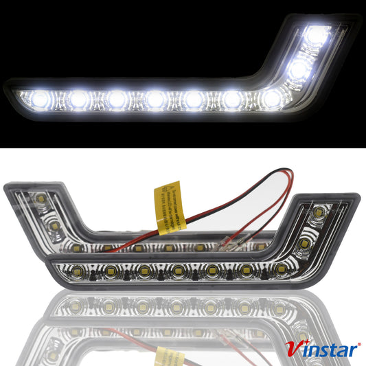 Vinstar LED Tagfahrlicht L Form R87 kompatibel mit Universal KFZ LKW Wohnmobil Camper Transporter