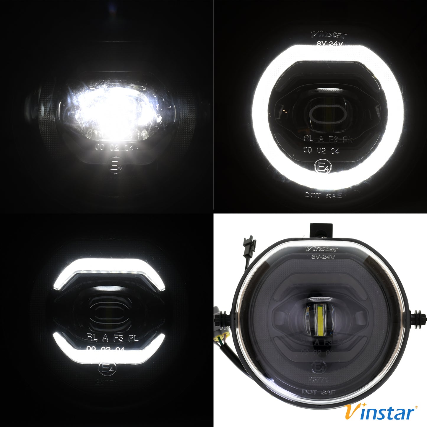 Vinstar NEBELSCHEINWERFER TAGFAHRLICHT POSITIONSLICHT LED kompatibel mit Mini F54 F55 F56 F57