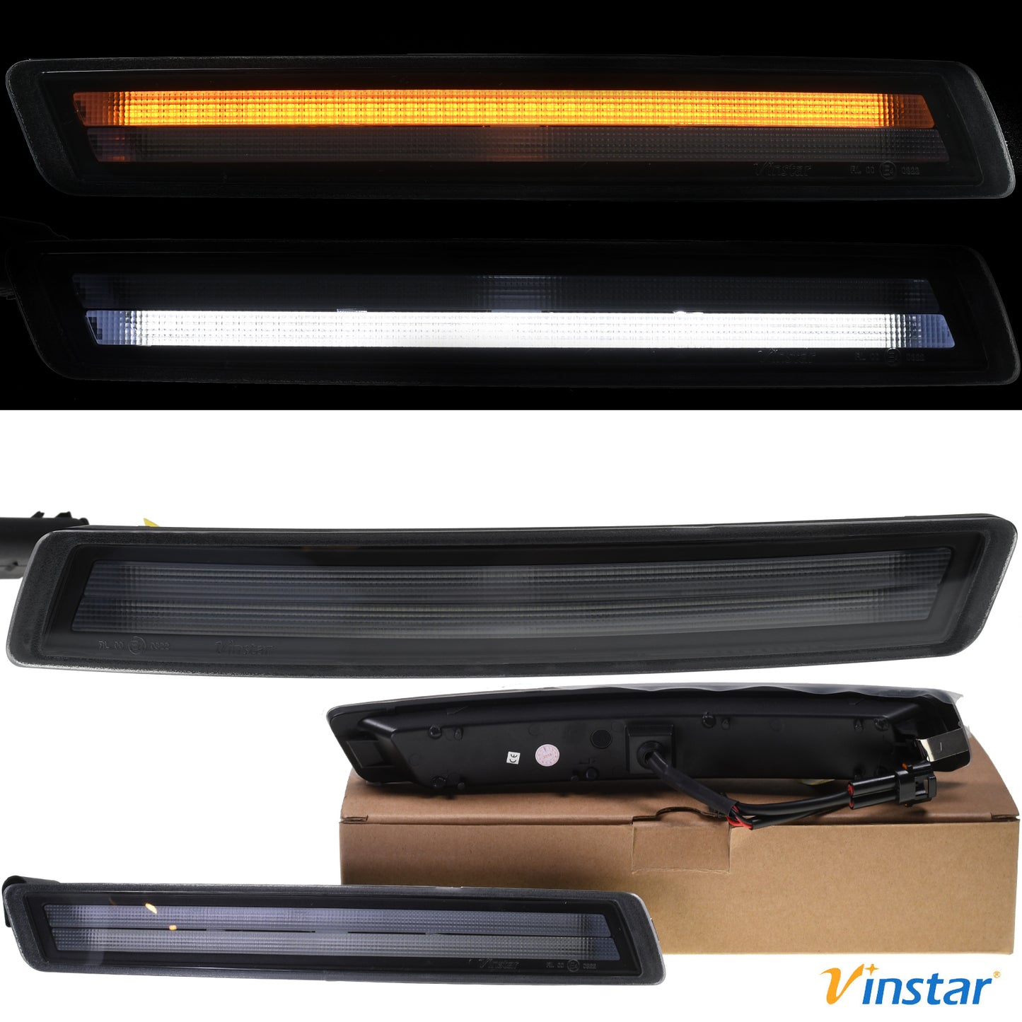 2x Vinstar LED Blinker + Tagfahrlicht mit Zulassung kompatibel mit VW Beetle 2005-2010