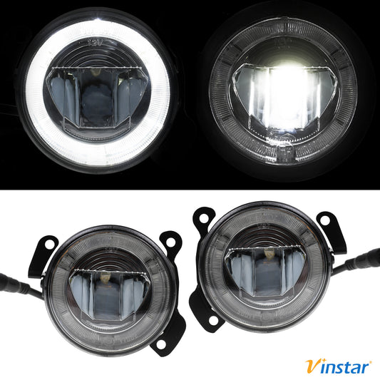 Vinstar LED NEBELSCHEINWERFER TAGFAHRLICHT kompatibel mit VW Transporter T5 Polo 9N Crafter