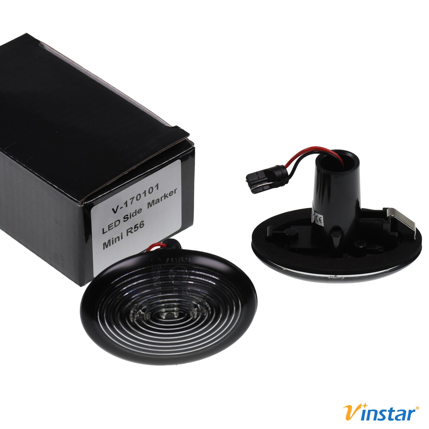 2x Vinstar LED Smoke getönte Seitenblinker kompatibel mit Mini R55 R55N R56 R56N R57 R57N R58 R59