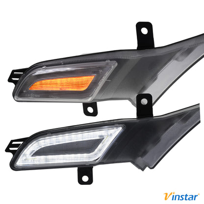 2x Vinstar Seiten Blinker DRL Tagfahrlicht LED kompatibel mit Porsche Cayenne 955 Facelift 2007-2010