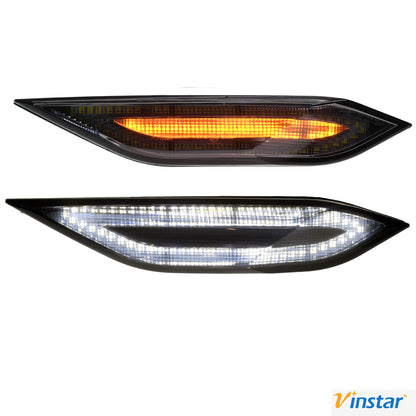 Vinstar Paar Seiten Blinker RECHTS + Links LED kompatibel mit Porsche Cayenne 92A 2010-2014