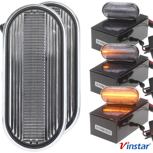 Vinstar LED Seiten Blinker KLAR kompatibel mit FORD C-MAX FIESTA FOCUS FUSION GALAXY