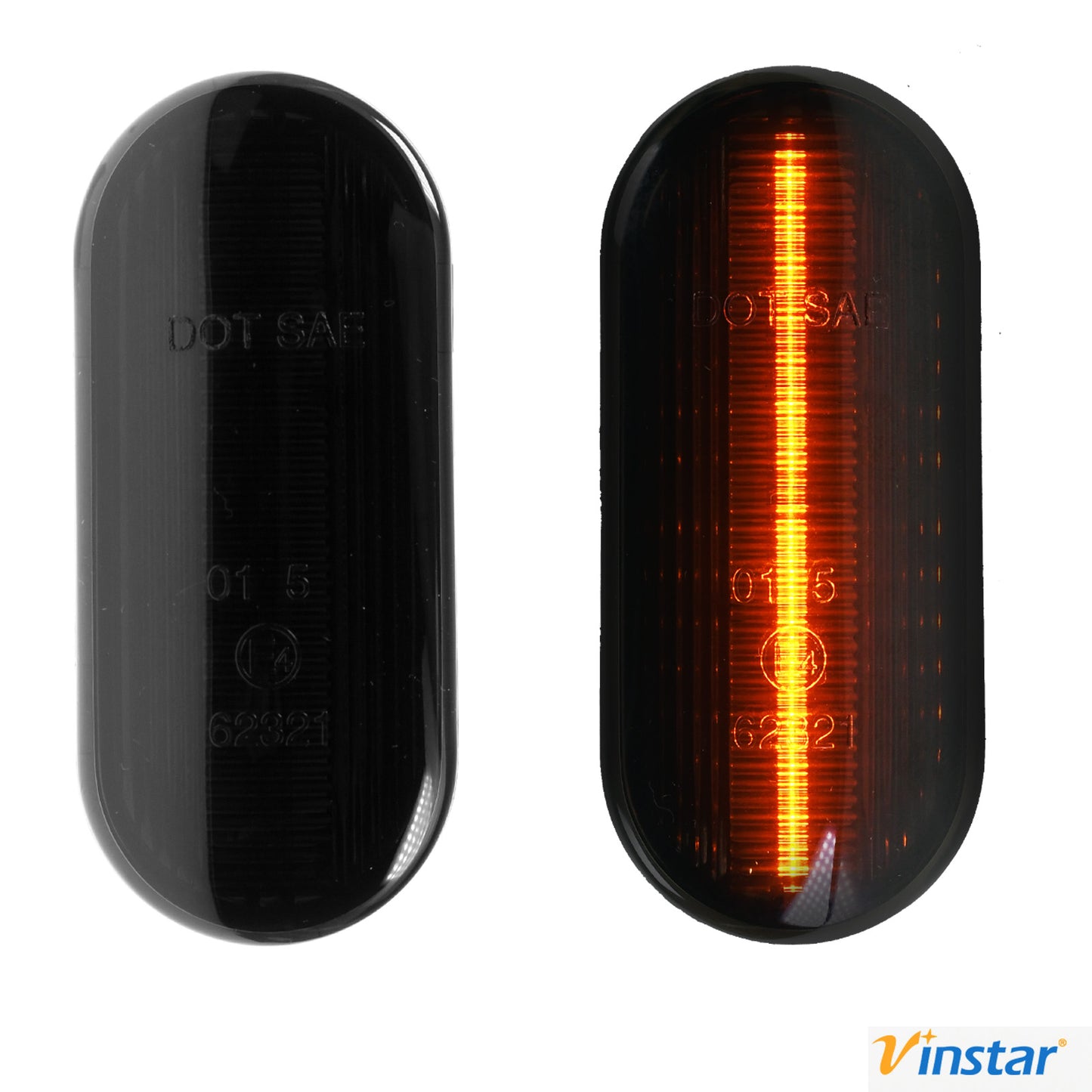 2X Vinstar SMOKE LED Seiten Blinker kompatibel mit Ford C-MAX Fiesta Focus Fusion Galaxy