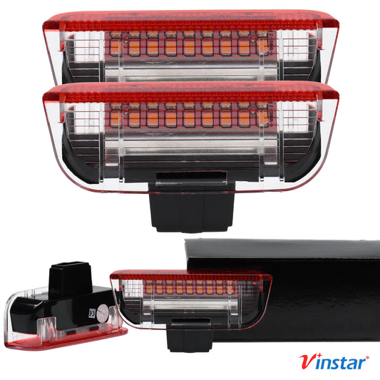 2X Vinstar LED Einstiegsbeleuchtung kompatibel mit VW EOS Golf JETTA Passat Sharan Scirocco Tiguan