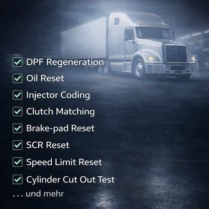 iCarsoft HD V4.0 Professionelles OBD Fehler Diagnosegerät kompatibel mit LKW Transporter Nutzfahrzeuge Bus DAF MAN Scania Iveco Mercedes Benz Volva uvm