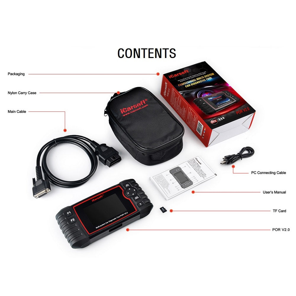 DIAGNOSEGERÄT iCARSOFT POR V2.0 Porsche