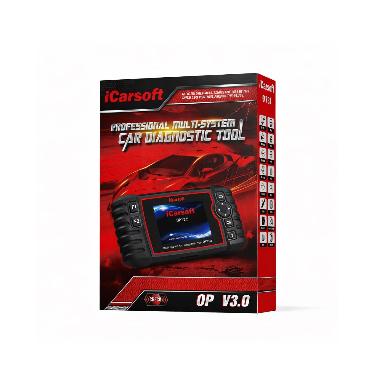 iCARSOFT OBD2 DIAGNOSEGERÄT SCANNER OP V 3.0 kompatibel mit Opel Vauxhall inkl. kostenlose Updates