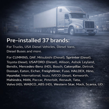 iCarsoft HD V4.0 Professionelles OBD Fehler Diagnosegerät kompatibel mit LKW Transporter Nutzfahrzeuge Bus DAF MAN Scania Iveco Mercedes Benz Volva uvm