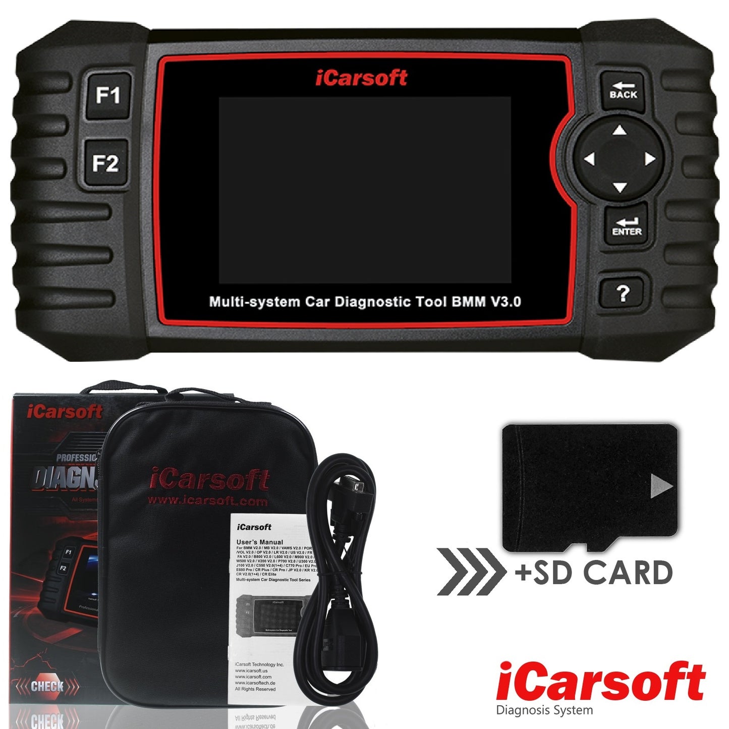 DIAGNOSEGERÄT iCARSOFT BMM V3.0 für BMW MINI OBD Scanner Online Updates DEUTSCH