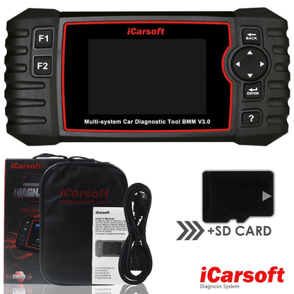 DIAGNOSEGERÄT iCARSOFT BMM V3.0 für BMW MINI OBD Scanner Online Updates DEUTSCH