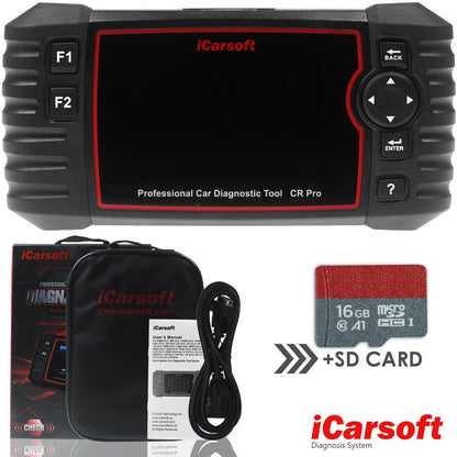 DIAGNOSEGERÄT iCARSOFT CR PRO OBD2 Scanner inkl. Online Updates DEUTSCH