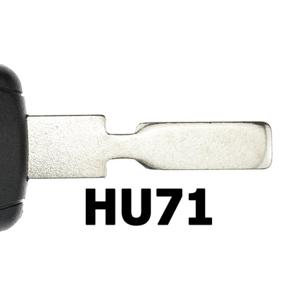 MT-KEY LKW Zünd Schlüssel Rohling HU71 + ID60 80 Bit T16 Keramik Transponder Wegfahrsperre kompatibel mit Scania 164 Ab 04 Rer Ab 04