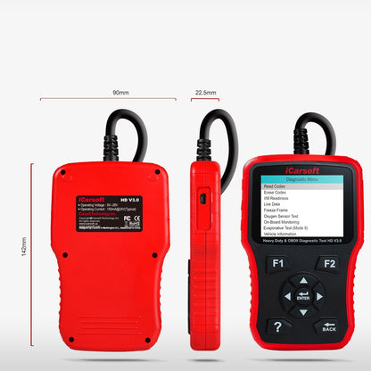 DIAGNOSEGERÄT iCARSOFT HD V 3.0 für LKW, Transporter und Busse von Mercedes, MAN, Volvo, Renault uvm.