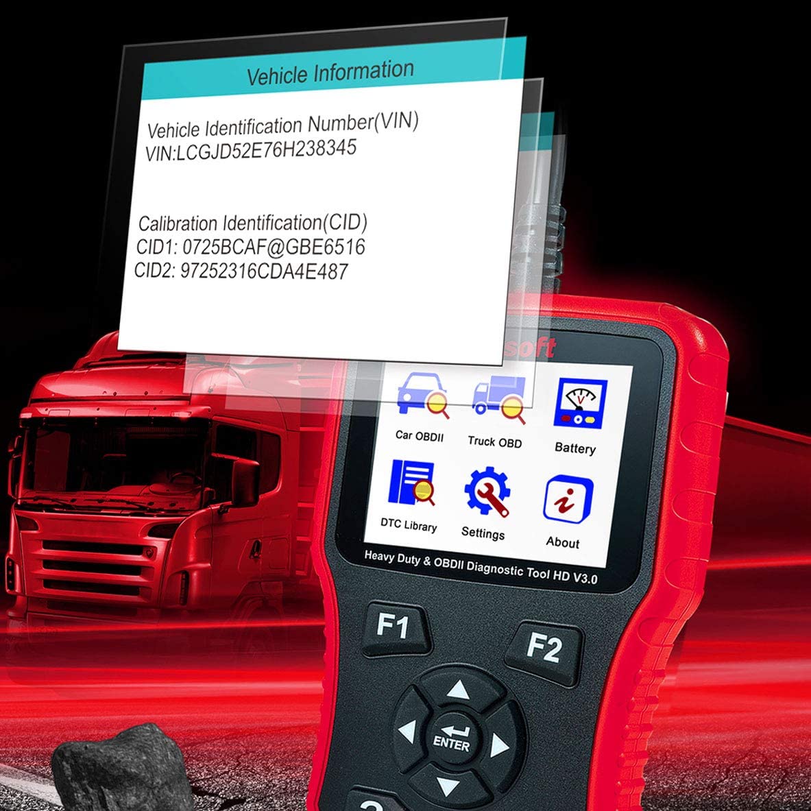 DIAGNOSEGERÄT iCARSOFT HD V 3.0 für LKW, Transporter und Busse von Mercedes, MAN, Volvo, Renault uvm.