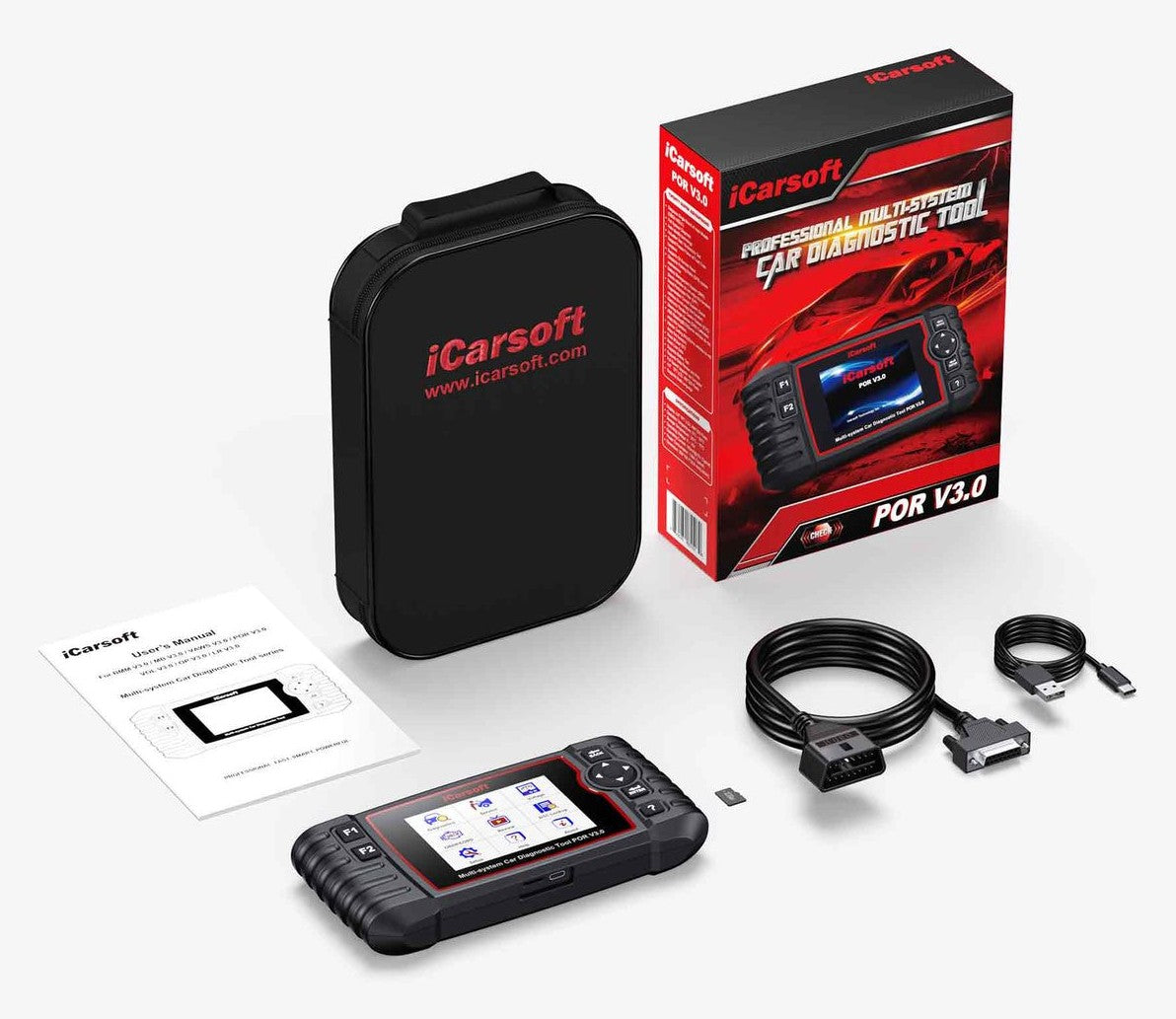 DIAGNOSEGERÄT iCARSOFT POR V3.0 OBD-2 Scanner für Porsche inkl. deutsche Updates
