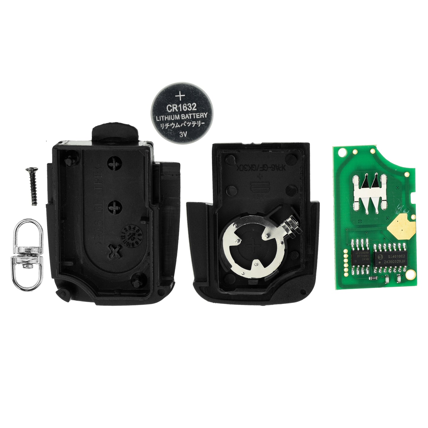 MT-KEY Funk Schlüssel Fernbedienung Sender 434MHZ kompatibel mit Audi A3 8L A4 B5 A6 C5 A8 D2 TT 8N 433MHZ 4D0837231A Klappschlüssel