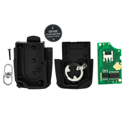 MT-KEY Funk Schlüssel Fernbedienung Sender 434MHZ kompatibel mit Audi A3 8L A4 B5 A6 C5 A8 D2 TT 8N 433MHZ 4D0837231A Klappschlüssel