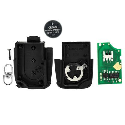 MT-KEY Funk Schlüssel Fernbedienung Sender 434MHZ kompatibel mit Audi A6 C5 Allroad RS6 TT 8N 4D0837231K 433MHZ Klappschlüssel