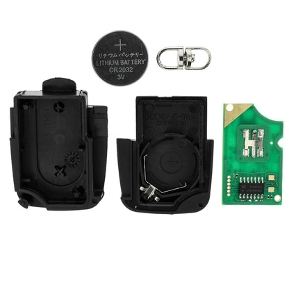 MT-KEY Funk Schlüssel Fernbedienung Sender 434MHZ kompatibel mit Audi Cabrio 8G TT 8N A2 A3 S3 8L A4 S4 B5 A6 S6 C5 RS4 RS6 433MHZ 4D0837231R