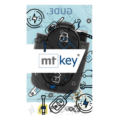 MT-KEY Funk Schlüssel Fernbedienung Sender 434MHZ kompatibel mit Audi Cabrio 8G TT 8N A2 A3 S3 8L A4 S4 B5 A6 S6 C5 RS4 RS6 433MHZ 4D0837231R