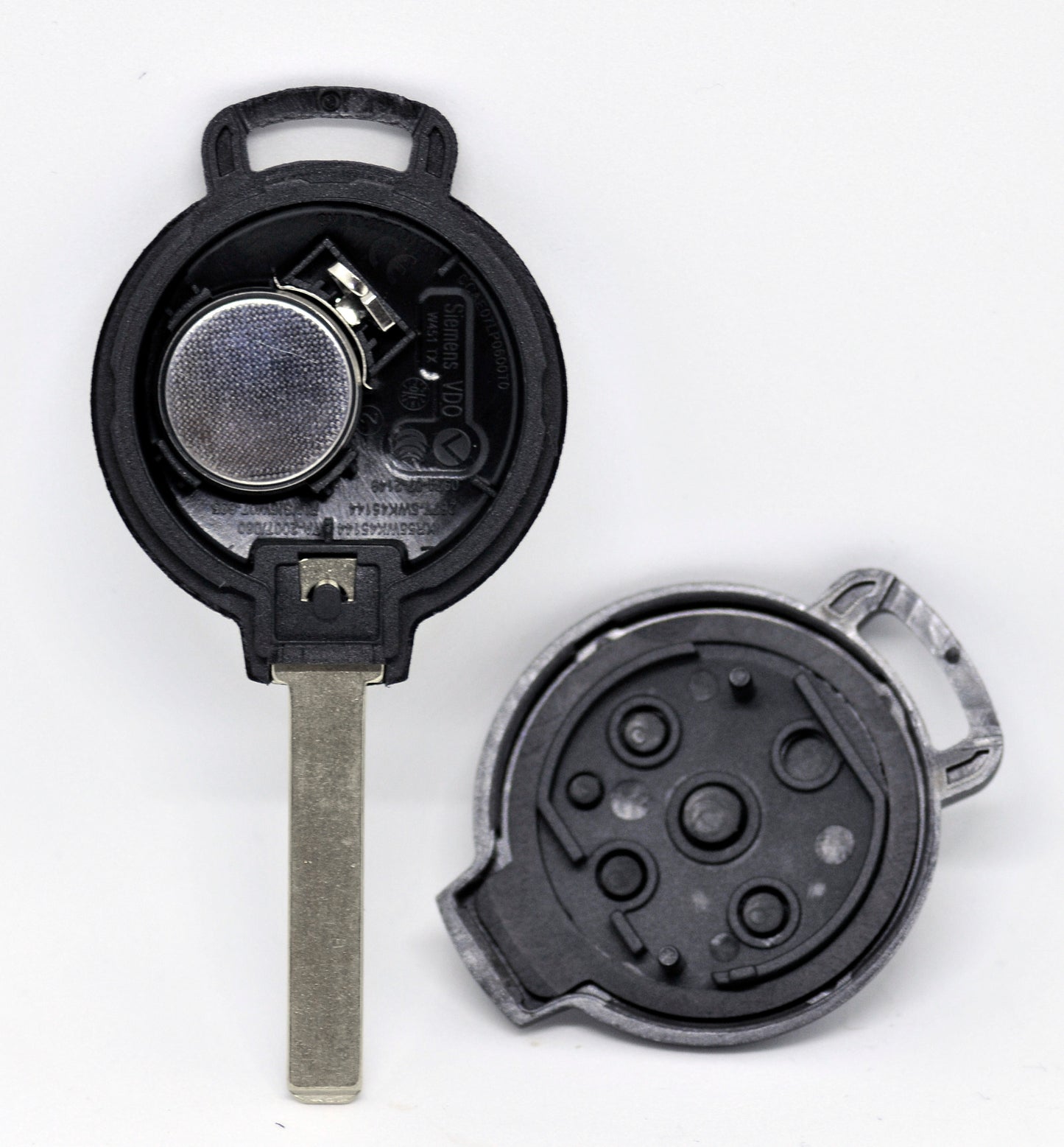 Auto Schlüssel Funk Fernbedienung 1x Gehäuse + 1x Rohling + 1x Sendeeinheit 433/434 MHz + 1x Batterie kompatibel mit SMART 451