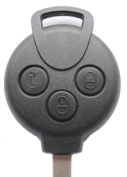 2X Auto Schlüssel Funk Fernbedienung Tastenfeld Gummi + 2X CR2016 Batterie kompatibel mit SMART