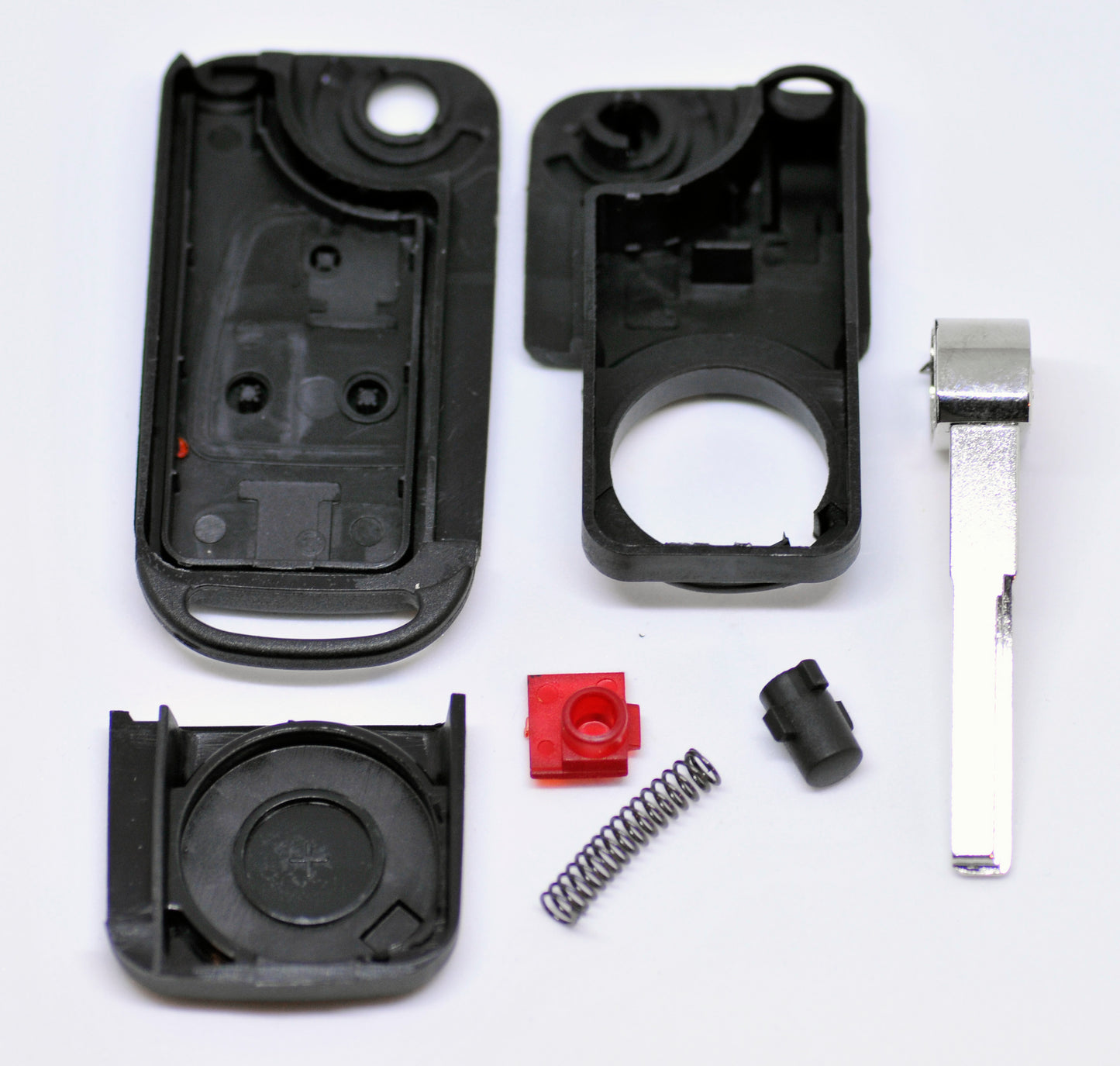 Klapp Schlüssel Gehäuse Funkschlüssel Fernbedienung Autoschlüssel 3 Tasten HU44 + Batterie kompatibel mit Mercedes Benz