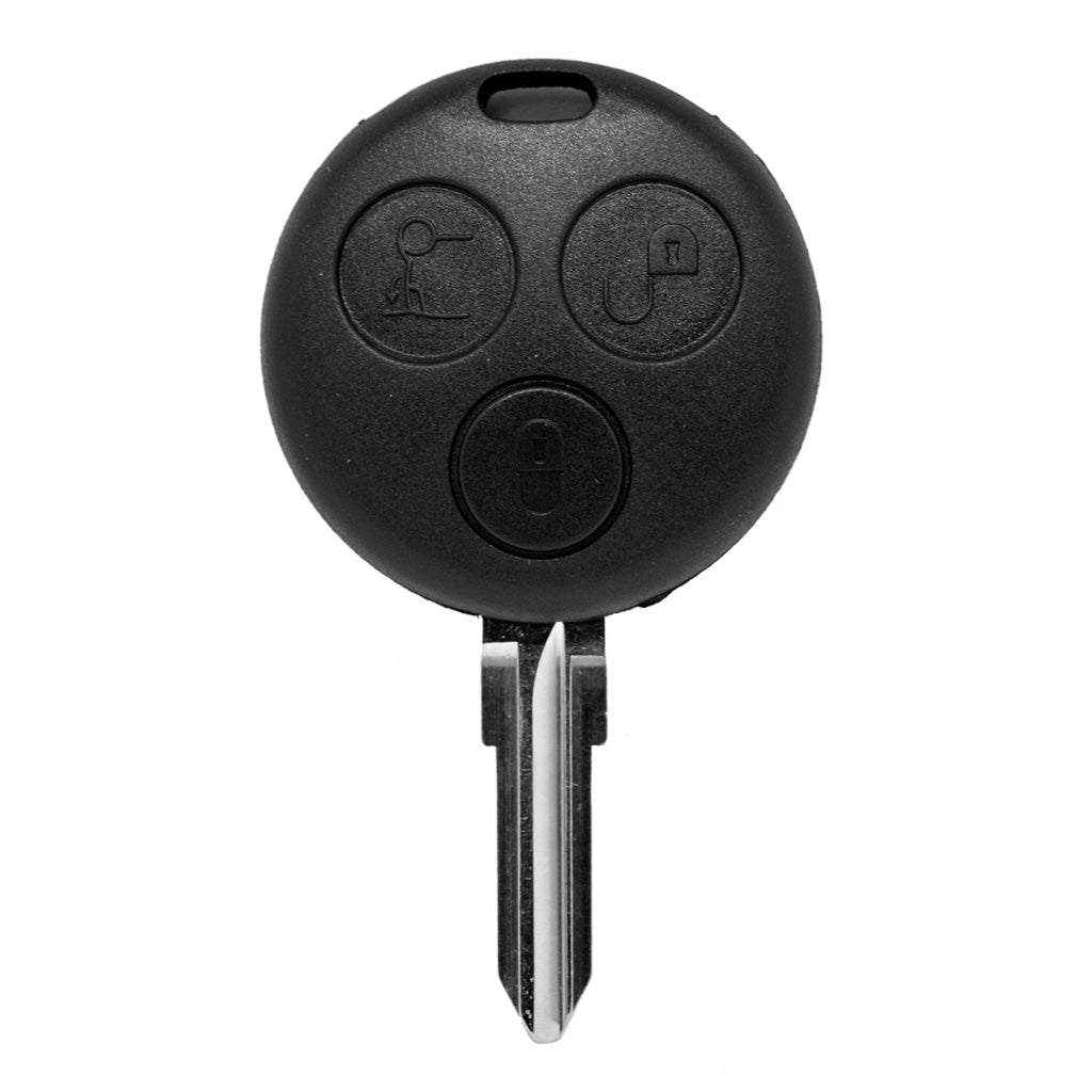 Auto Schlüssel Funk Fernbedienung 1x Gehäuse + 1x Rohling + 1x passende Schraube kompatibel mit SMART