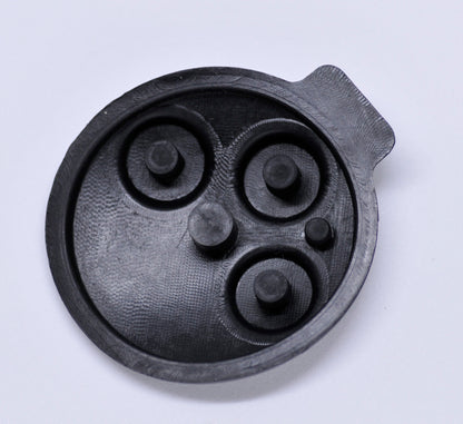 2X Auto Schlüssel Funk Fernbedienung Tastenfeld Gummi + 2X CR2016 Batterie kompatibel mit SMART