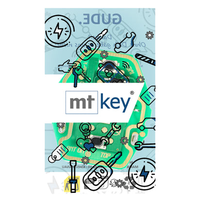 MT-KEY Funk Schlüssel Autoschlüssel Sender 434MHZ kompatibel mit BMW 3er E46 5er E39 7er E38 X3 E83 X5 E53 Z3 Z4 E85 E86 Z8 E52 433MHZ Fernbedienung