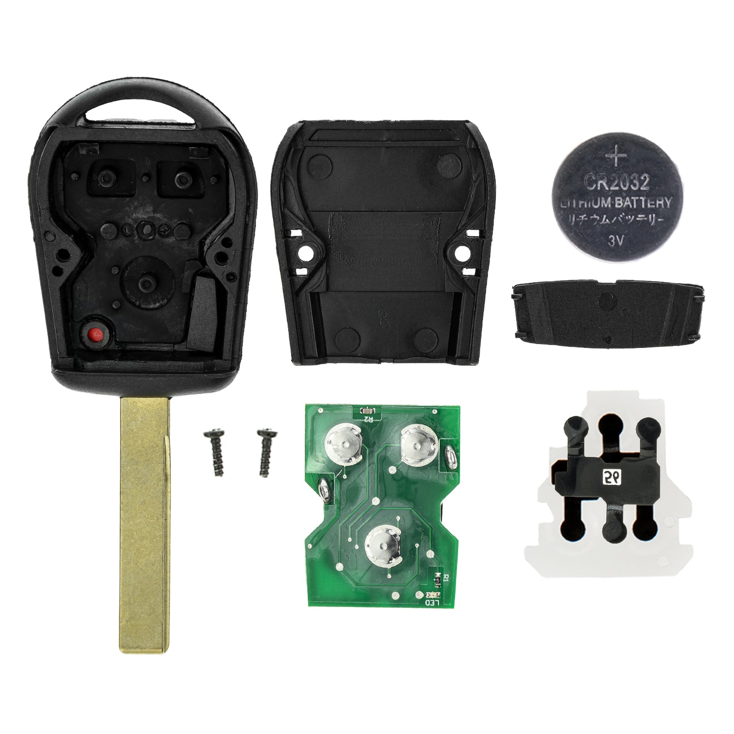 MT-KEY Generalschlüssel HU92R / HU92 Funk Schlüssel 434MHZ kompatibel mit BMW 8er E31 3er E36 Z3 7er E38 5er E39 bis BJ. 2000 433MHZ Autoschlüssel